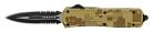 Titan OTF Automatic Knife Desert Digital Camo Black Serrated Dagger