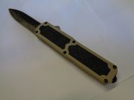 Titan Tan OTF Automatic Knife Black Dagger