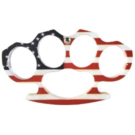 USA Flag Brass Knuckles Belt Buckle Paper Weight