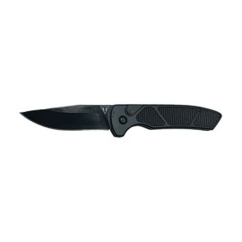 Vanguard Tactical Black Automatic Knife Black Clip Point