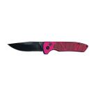 Vanguard Tactical Pink Automatic Knife Black Clip Point