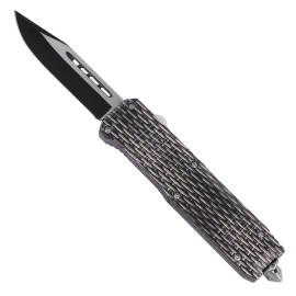 Wicker Black D/A OTF Automatic Knife Two Tone Drop Point