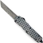 Woven Basket 9" D/A OTF Automatic Knife Damascus Tanto