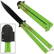 Zombie Horde Hot Green Butterfly Knife