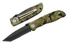 hunter camo tanto serrated pocket knife 211156