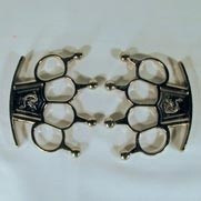 king studded silver paperweight knuckles kn062