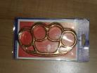 shiny gold plastic knuckles kn02gd